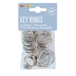 Nøglering i stål ass. størrelser 15 mm. + 25 mm. 30 mm.