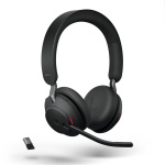 Jabra Evolve2 65 MS Stereo trådløst headset sort med USB-A og Microsoft Teams certificering