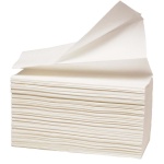 ABENA Care-Ness Excellent Plus håndklædeark 2-lags Z-fold i hvid nyfiber