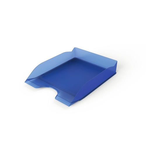 Brevbakke A4 Transparent blå stabelbar Durable Basic