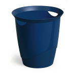 Rund papirkurv 16 liter affaldsspand i plast med bærehåndtag til kontor og hjem