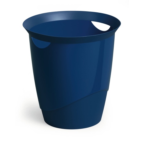 Rund papirkurv 16 liter affaldsspand i plast med bærehåndtag til kontor og hjem