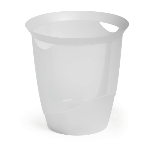 Rund papirkurv 16 liter affaldsspand i plast med bærehåndtag til kontor og hjem