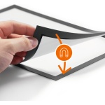 Magnetramme A3 DURAFRAME® selvklæbende skilt, sølv (2 stk) 4873 23 - Image 3