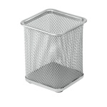 Firkantet penneholder i trådnet fra MESH serien til skrivebord