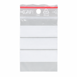 Lynlåspose T-66 40x60 mm med skrivefelt og rundt ophængshul – fødevaregodkendt minigrip pose