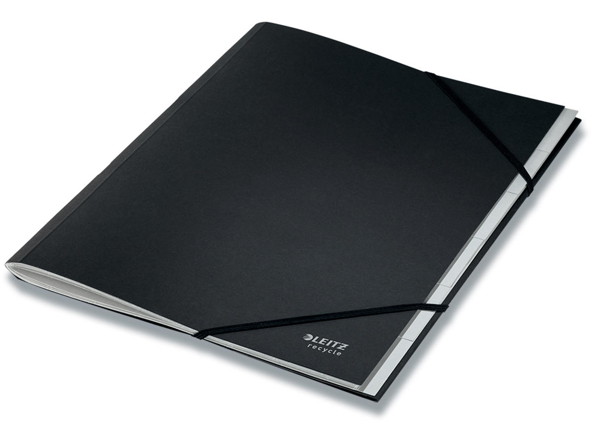 Sorteringsmappe med 6 faner Leitz 3914 Leitz Recycle sorteringsmappe med 6 faner i genanvendt karton