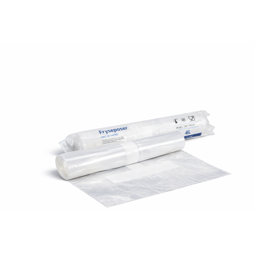 ABENA fryseposer Cater-Line solide frostposer med skrivefelt klar plast