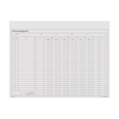 Mayland kasserapport blok 2×50 sider med kopi