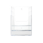 Brochureholder A4 akryl m/3rum - Image 3