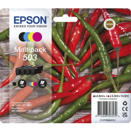 epson blækpatroner t503 model chile pakke med 4 alle patroner