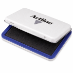 Stempelpude blå til håndstempler i flere farver kontor brug