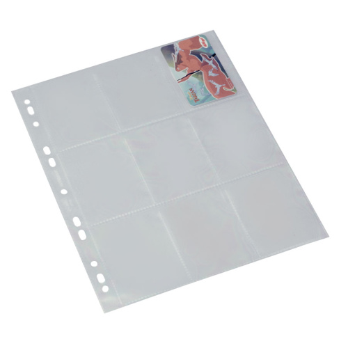 Bantex lommer til samlekort 9 kort pr side A4