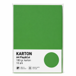 Karton A4 180 gr. 10 ark Palmegrøn