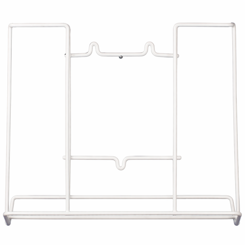 Dispenser til håndklædeark i hvid metal vægmonteret