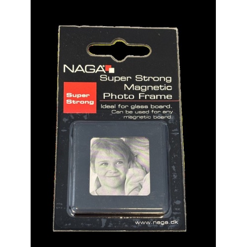 NAGA magnetisk fotoramme med SuperStrong magnet til billeder og motiver på glastavler og whiteboards.