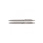 Kuglepen og pencil i stål med Silver Ice finish leveret i elegant gaveæske.