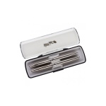 Kuglepen & Pencil i Stål Silver Ice – Eksklusivt Skrivesæt i Gaveæske - Image 3