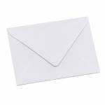 hvid C6 kuvert 100g papir 11,4x16,2 cm til invitationer og A6 kort