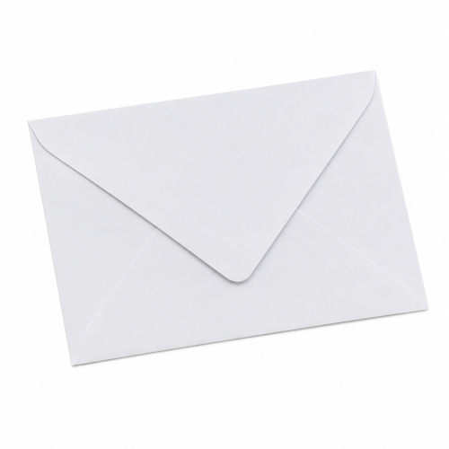 hvid C6 kuvert 100g papir 11,4x16,2 cm til invitationer og A6 kort