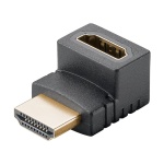 Goobay HDMI 2.1 vinkeladapter 90 grader med HDMI han til HDMI hun.