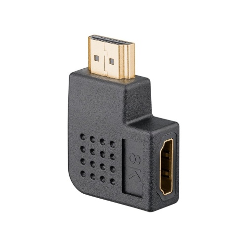 Vinkeladapter 90° Goobay HDMI 2.1 – HDMI Han til HDMI Hun
