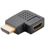 Goobay HDMI 2.1 vinkeladapter 90 grader med HDMI han til HDMI hun.