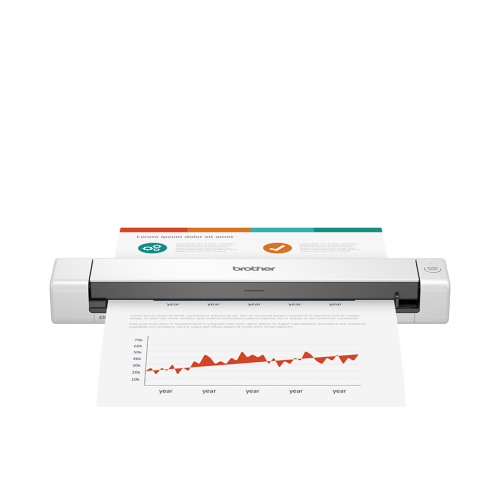 Brother DSmobile DS-640 mobil dokumentscanner med USB-tilslutning.