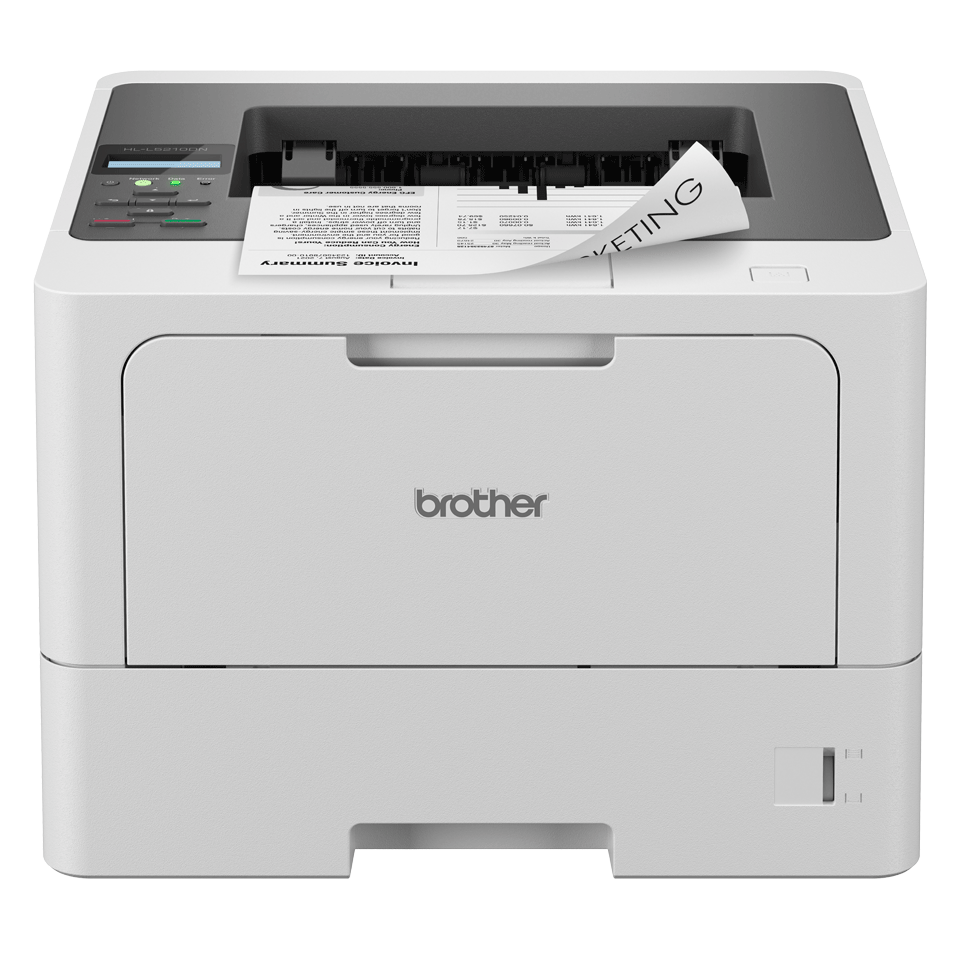 Brother HL-L5210DN s/h laser netværksprinter Brother HL-L5210DN professionel sort/hvid laserprinter med automatisk dobbeltsidet print.