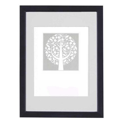Fotoramme 30×45 cm. m/Passpassepartout Fotoramme 30x45 cm sort med hvid passepartout til 24x30 cm billede