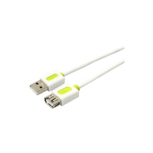 USB Forlængerkabel 2.0 muvit – han til hun 150 cm. hvid USB forlængerkabel 1,5 meter hvid USB 2.0 han til hun