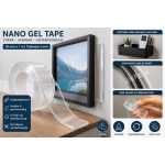 Genanvendelig transparent Nano Gel Tape til ophængning og montering.