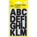 Avery 3784 Selvklæbende bogstaver sort 25 mm – vejrbestandige - Image 2
