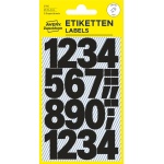 Avery 3785 Selvklæbende tal sort 25 mm – vejrbestandige - Image 2