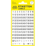 Avery Z-Design 3721 Selvklæbende tal og tegn - sort 5 mm. - Image 2