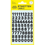 Avery Z-Design 3781 Selvklæbende tal sort 9,5 mm – 120 stk. - Image 3