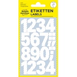 Avery 3787 hvide selvklæbende bogstaver 25 mm