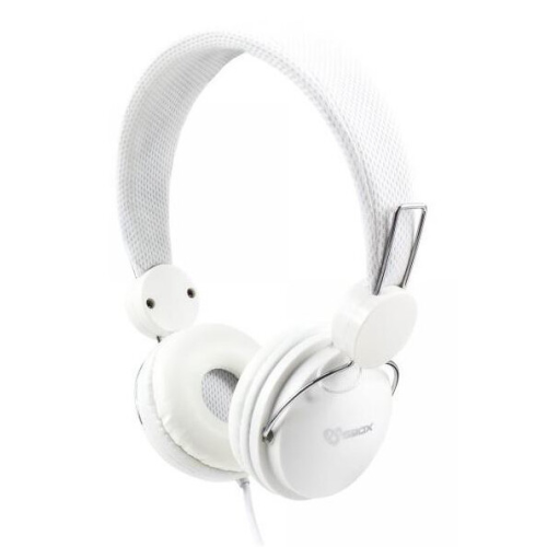 SBox HS-735 hvidt headset med 3,5 mm jackstik