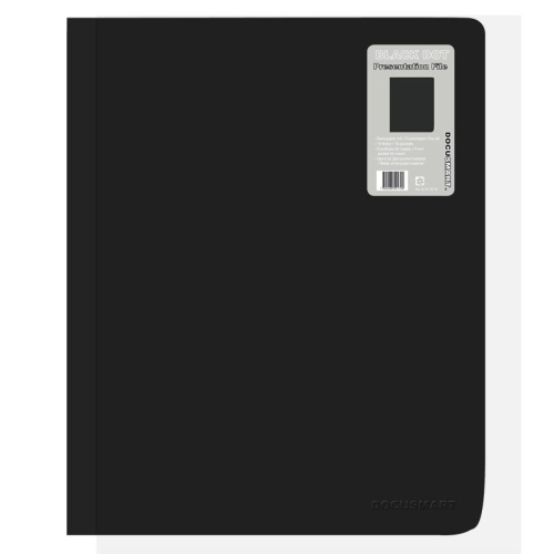 Mappe med 10 plastlommer PP m/forsidelomme, A4