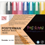 ZIG Posterman kridtmarkere 2 mm i 8 forskellige farver
